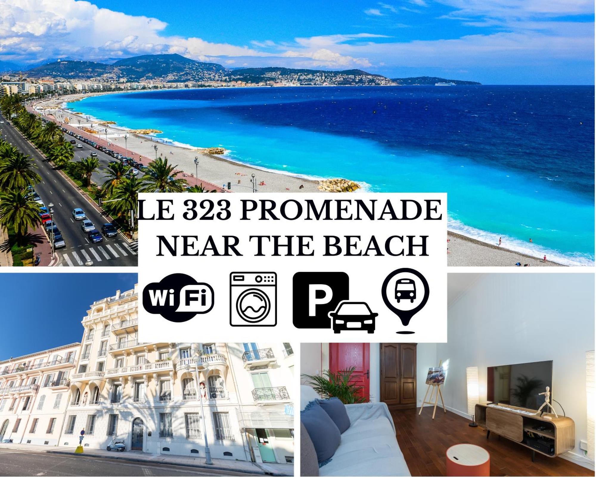 Le 323 Prom - 2 Chambres - Ac - Parking - Tram Et Supermarche Proches - Front De Mer Nice Ngoại thất bức ảnh
